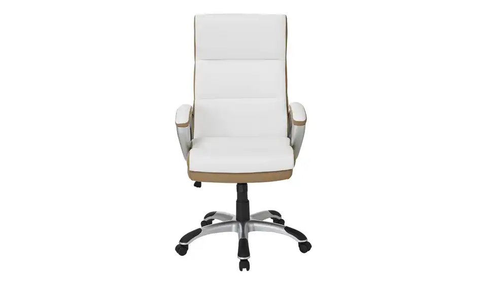 Chefsessel Beige & Weiß Weißach 2 5 Chefsessel Beige & Weiß Weißach 2 – Bild 3