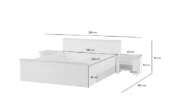 Bett Mit 2 Nachtkommoden Lancaster 27 Bett Mit 2 Nachtkommoden Lancaster -Einzelbanke 11108684 13 202412032351