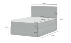 Boxi Boxspringbett 140 X 200 Cm Boxi Classic 11 Boxi Boxspringbett 140 X 200 Cm Boxi Classic -Einzelbanke 12129586 4 202102022238