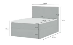 Boxi Boxspringbett 140 X 200 Cm Mit Trendigem Keder Boxi Urban -Einzelbanke 13120103 1 202103192234