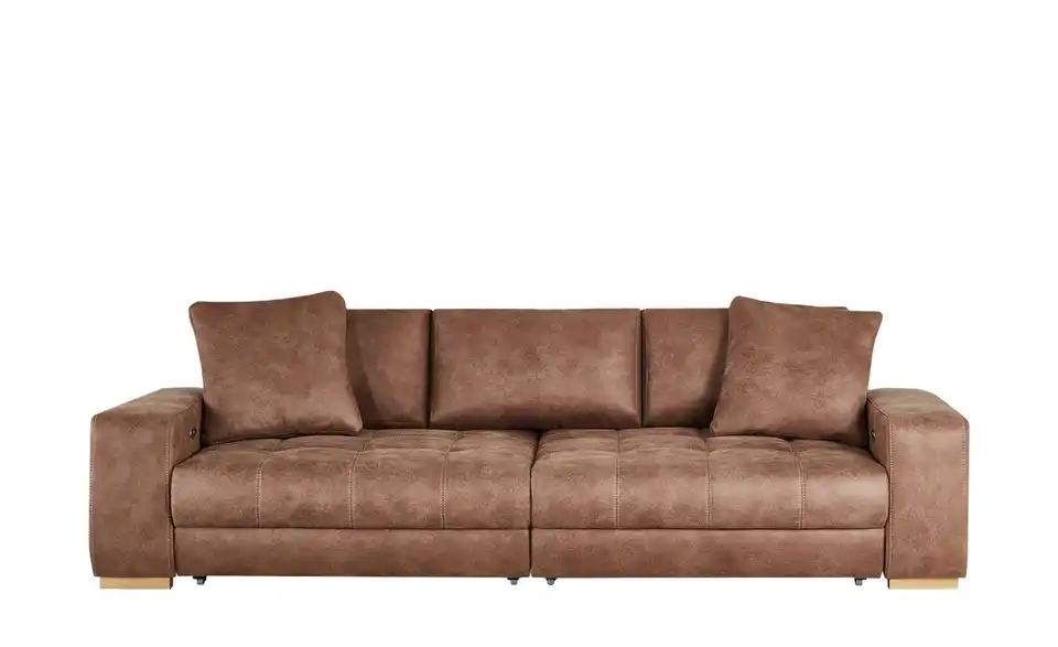 Bobb Big Sofa Cognac - Microfaser Caro 3 Bobb Big Sofa Cognac - Microfaser Caro