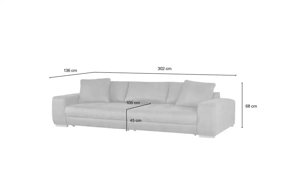 Bobb Big Sofa Cognac - Microfaser Caro 14 Bobb Big Sofa Cognac - Microfaser Caro – Bild 12