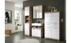 Badmöbel-Set WALDSEE, 2 Tlg., Bestehend Aus: Waschbeckenunterschrank, Spiegelschrank, In Verschiedenen Farben Erhältlich, Badmöbel, Kombination, Badezimmer Waldsee