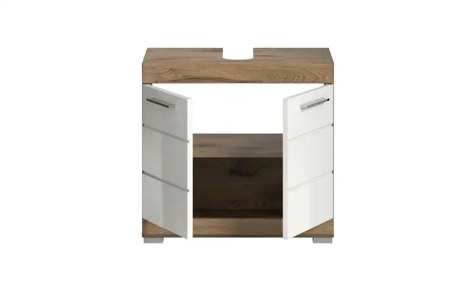 Waschbeckenunterschrank WALDSEE, Breite 60cm, 2 Tür, 2 Fächer, Mit Siphonausschnitt, MDF-Front, In Verschiedenen Farben Erhältlich, Badmöbel, Badschrank, Kommode, Bad Waldsee 6 Waschbeckenunterschrank WALDSEE, Breite 60cm, 2 Tür, 2 Fächer, Mit Siphonausschnitt, MDF-Front, In Verschiedenen Farben Erhältlich, Badmöbel, Badschrank, Kommode, Bad Waldsee – Bild 4